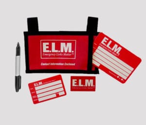 emergency links matter car visor id