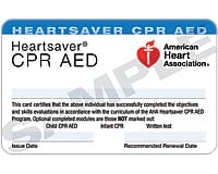 heartsaver cpr card