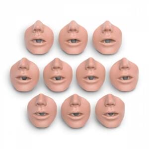 Simulaids CPR Adult Channel Mouth/Nosepieces (10pk)