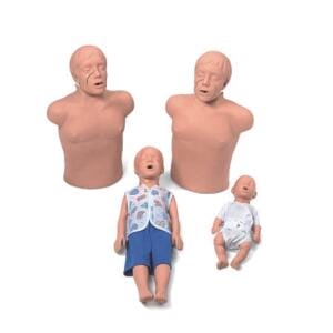 Simulaids Instructor's Pro Starter Package (2 CPR Brad, 1 CPR Kyle Child, 1 CPR Kim Newborn)