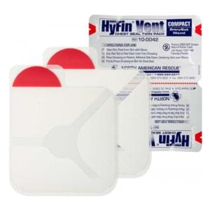 HyFin® Vent Compact Chest Seal, Twin Pack
