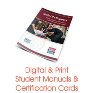 ASHI BLS for Healthcare Certification Cards & Student Handbooks (Set of 5)