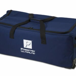 Blue Deluxe Carry Bag on Wheels with Retractable Pull Handle - 12 Pack