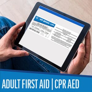 HSI Adult/Infant Only: CPR | AED and Adult First Aid Digital Certification Card Pack | 2020 (G20)