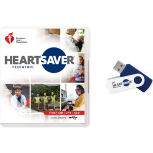 2025 AHA Heartsaver® Pediatric First Aid CPR AED Course Videos on USB Drive