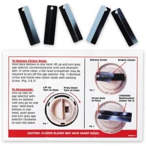 CPR Prompt Replacement Bellows Clickers for Adult/Child Manikin - Pkg of 5