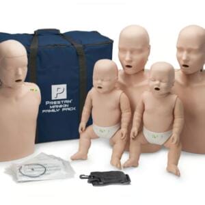 PRESTAN Professional Medium Skin Jaw Thrust Family Pack with CPR Monitor